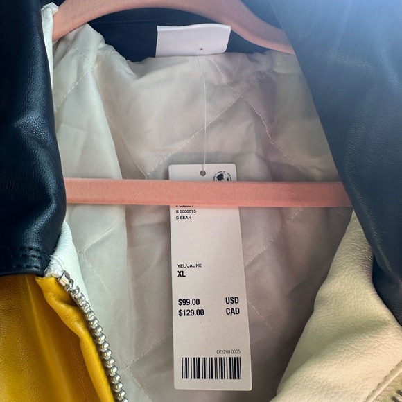 Urban Outfitters White and Yellow Jacket - Picture 3 of 7